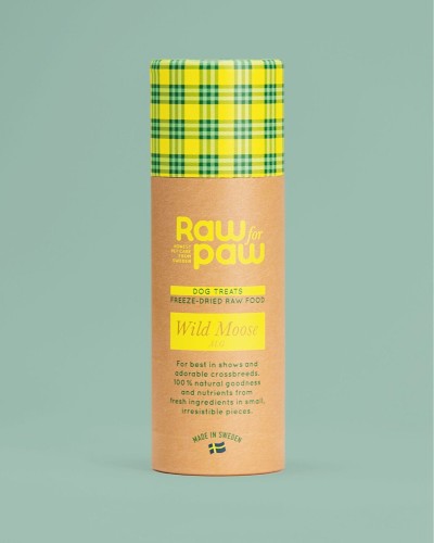 RAW FOR PAW WILD Liofilizowany Łoś 45g! Monobiałkowe ! Dla Kotów i Psów! Szwedzki Producent! Nowość!    