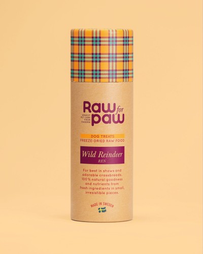 RAW FOR PAW WILD Liofilizowany Renifer 45g! Monobiałkowe ! Dla Kotów i Psów! Szwedzki Producent! Nowość!    
