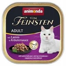 Animonda Vom Feinsten Grain Free Jagnięcina W Sosie Ziołowym 100 g, Duża Ilość Sosu! 