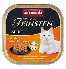 Animonda Vom Feinsten Grain Free Kurczak W Sosie Marchewkowym 100 g, Duża Ilość Sosu!  