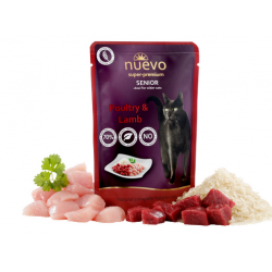 Nuevo dla seniorów Jagnięcina, drób i ryż saszetka 85 g