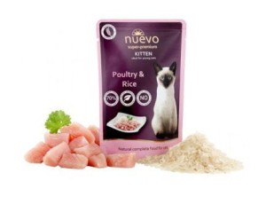 Nuevo dla kociąt Drób z ryżem saszetka 85 g