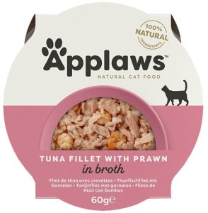 Applaws Cat Pot Filet z Tuńczyka z Krewetkami 60g, Nowa Szata Graficzna!
