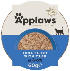 Applaws Cat Pot Filet z Tuńczyka z Krabem 60g, Nowa Szata Graficzna!