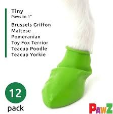 Protex Pawz Boots  Gumowe Ochronne Buty Na Łapki Dla Kota I Psa, Doskonałe Do Zabezpieczania Ran! Rozmiar XXXS, Długość Łapki Do 2,5 cm, Kolor Zielony, 1 Sztuka! Nowość!