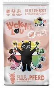 Lucky Lou Food Code Adult Sensitive Wołowina z Koniną 1,7 kg ! Świeże Mięso I Prebiotyki W Składzie, Dodatek Siemienia Lnianego I Kocimiętki! Wysoka Zawartość Tauryny! Nowość!   
