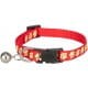 TRIXIE Obroża Dla Kota Z Nadrukiem Fluorescencyjnych Łapek, Rozmiar uniwersalny, Zapięcie bezpieczeństwa, mix kolorów, Nowość!