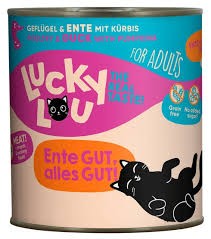 Lucky Lou Adult Drób Z Kaczką I Dynią 800 g, Nowa Gramatura! Duża Zawartość Tauryny!