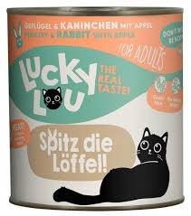 Lucky Lou Adult Drób I Królik Z Jabłkiem I Olejem Z Ogórecznika 800 g, Nowa Gramatura! Wysoka Zawartość Tauryny!