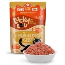 Lucky Lou Adult Drób Z Pasternakiem I Olejem Z Wiesiołka Saszetka 300g! Nowa Gramatura! Wysoka Zawartość Tauryny!  