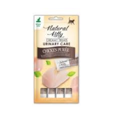 Natural Kitty Creamy Treat Urinary, Niskokaloryczny Kremowy Przysmak Czysty Kurczak 4x12g, Wsparcie Układu Moczowego! Dodatek Tauryny, Żurawiny i Witaminy E! Nowość!  