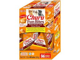 Inaba Churu FUN Bites Kurczak 96g! Miękkie Kawałki Pieczonego Kurczaka Z Kremowym Nadzieniem Z Kurczaka! 8 Oddzielnych Paczuszek Przysmaków W Opakowaniu! Wilgotne I Niskokaloryczne! Nowość! 