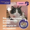 Ceva Happy Snack by Feliway 6x15g, Kremowe Relaksujące Przysmaki O Smaku Łososia Z Alfa - Kazozepiną, Białkiem Mleka Łagodzącym Niepokój! NOWY Smak!