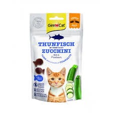 GimCat Crunchy Snacks Tuńczyk Z Cukinią 50g, Chrupiące Przysmaki Dla Kota! Niskokaloryczne! Nowy Smak!