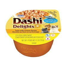 Inaba Dashi Delights Filet Z Tuńczyka Z Serem W Tradycyjnym Japońskim Bulionie Rybnym Dashi 70g! Odżywcza I Pobudzająca Apetyt Receptura Bulionu! Nowa Seria Smaków Z Tuńczykiem! 