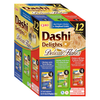 Inaba Dashi Delights Delicates Flakes Zestaw 12 x 40g, 3 Smaki Z Delikatnymi Płatkami Z Kurczaka I Tuńczyka W Tradycyjnym Japońskim Bulionie Rybnym Dashi! Odżywcza I Pobudzająca Apetyt Receptura Bulionu! Dodatek Ekstraktu Z Zielonej Herbaty! Nowość!   