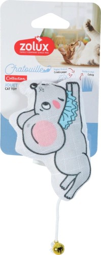 ZOLUX Zabawka Chatouille Zabawka Dla Kota Mysz Z Kołnierzykiem Z Dzwoneczkiem I Kocimiętką 12 cm, Nowość!   