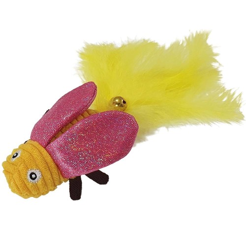 Nobby Zabawka Dla Kota Różowy Chrząszcz Wypełniony Kocimiętką! Z Piórkami I Dzwoneczkiem! 18 cm, Nowość!