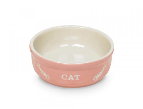 Nobby Miseczka Ceramiczna CAT 0,25 l, Różowa/Beżowa, Nowość!