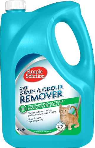Simple Solution Stain & Odour Remover Kot 4000 ml, Skutecznie Eliminuje Plamy i Zapachy! Bezpieczny Dla Ludzi I Zwierząt!Nowość!