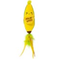 Catstages Peelin' Good Banan Kicker Dental Catnip Toy! Wesoły Pluszowy Szeleszczący Banan Z Kocimiętką I Piórkami! Z Siateczką Wspomagającą Czyszczenie Zębów! Idealny Do Kopania I Gryzienia! Nowość!
