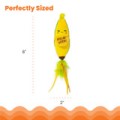 Catstages Peelin' Good Banan Kicker Dental Catnip Toy! Wesoły Pluszowy Szeleszczący Banan Z Kocimiętką I Piórkami! Z Siateczką Wspomagającą Czyszczenie Zębów! Idealny Do Kopania I Gryzienia! Nowość!