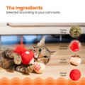 Catstages Really Fungi Kicker Dental Catnip Toy! Wesoły Pluszowy Szeleszczący Grzybek Z Kocimiętką I Piórkami! Z Siateczką Wspomagającą Czyszczenie Zębów! Idealny Do Kopania I Gryzienia! Nowość! 