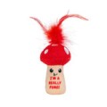 Catstages Really Fungi Kicker Dental Catnip Toy! Wesoły Pluszowy Szeleszczący Grzybek Z Kocimiętką I Piórkami! Z Siateczką Wspomagającą Czyszczenie Zębów! Idealny Do Kopania I Gryzienia! Nowość! 