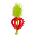Catstages Dental Strawberry Teether! Gryzak Z Piórkami Dla Kociąt I Dorosłych Kotów Ułatwiający Czyszczenie Zębów! Idealny Również Na Czas Ząbkowania! Pokryty Olejkiem Z Kocimiętki! Tekstura I Materiał Gryzaka Dopasowane Idealnie Do Kocich Zębów! Nowość! 