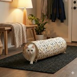 Zolux Chatouille Tunel Dla Kota 100 cm! Wzór Koty I Myszy! Idealny Do Łączenia Z Innymi Tunelami  Z Serii! Nowość!