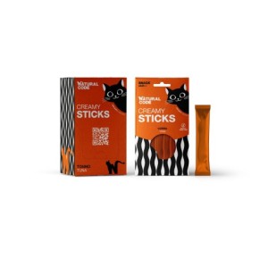Natural Code Cat Snack Creamy 4x14g Tuńczyk! Kremowe Przysmaki Dla Kota W Pojedynczych Opakowaniach! Dodatek Tauryny I L-lizyny! Nowość!