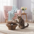 Zolux Chatouille Harmonijkowa Składana Kartonowa Drapka Zabawka Dla Kota Z Piłeczką I Kocimiętką! 4 Róże Konfiguracje! Kształt Łapki! Nowość!