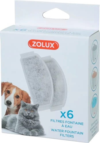 Zolux Zestaw Filtrów Wymiennych Do Fontanny Poidła Calypso, 6 Sztuk W Zestawie!
