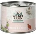 Wildes Land Classic Kurczak i Łosoś Z Olejem Krokoszowym I Żurawiną 200 g, Nowość!  