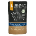 Liebesgut Cat Adult BIO 100g, Ekologiczna Wołowina Z Dodatkiem Ekologicznych Marchewki I Amarantusa! Monobiałkowa! Aż 93,5% Ekologicznej Wołowiny! Certyfikowane Składniki I Wysoka Smakowitość! Nowość! 