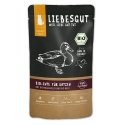 Liebesgut Cat Adult BIO 100g, Ekologiczna Kaczka Z Dodatkiem Ekologicznych Botwinki I Ryżu! Monobiałkowa! Aż 93,5% Ekologicznej Kaczki! Certyfikowane Składniki I Wysoka Smakowitość! Nowość! 