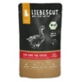 Liebesgut Cat Adult BIO 100g, Ekologiczna Gęś Z Dodatkiem Ekologicznych Płatków Kokosowych I Pomidorów! Monobiałkowa! Aż 93,5% Ekologicznej Gęsi! Certyfikowane Składniki I Wysoka Smakowitość! Nowość!  