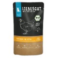 Liebesgut Cat JUNIOR BIO 100g, Ekologiczny Kurczak Z Dodatkiem Ekologicznych Pomidorów, Cukini I Płatków Kokosowych! Monobiałkowa! Aż 93,5% Ekologicznego Kurczaka! Certyfikowane Składniki I Wysoka Smakowitość! Nowość!  