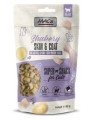 MAC's Shakery Snacks Skin&Coat 60g, Chrupiące Przysmaki Z Kremowym Nadzieniem! Drób I Wołowina! Dodatek Oleju Z łososia, Drożdży I Siemienia Lnianego Dla Zdrowej Skóry I Pięknej Sierści! Nowa Szara Graficzna!