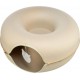 TRIXIE Donut 2 w 1, Tunel dla Kota I Legowisko Filcowe Z Zawieszką W Kształcie Głowy Kota, Beżowy, Średnica 60 cm! Nowość! 