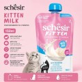Schesir Kitten Goat Milk 150 ml, Pełnowartościowy Posiłek Na Mleku Kozim Z Dodatkiem Tauryny, DHA I Witamin Dla Nowonarodzonych Kociąt! Nowość! 