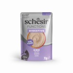 Schesir Functions Digestive Mus Z Łososia 70g! Pełnoporcjowa Karma Wspierająca Działanie Układu Pokarmowego! Dodatek Prebiotyków! Bardzo Delikatna Kremowa Konsystencja! Nowość! 