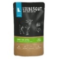 Liebesgut Cat JUNIOR BIO 100g, Ekologiczna Jagnięcina Z Dodatkiem Ekologicznych Gruszek I Płatków Kokosowych! Monobiałkowa! Aż 93,5% Ekologicznej Jagnięciny! Certyfikowane Składniki I Wysoka Smakowitość! Nowość! 