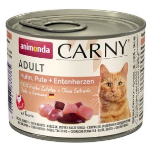 Animonda CARNY Adult Kurczak, indyk i kacze serca 200 g
