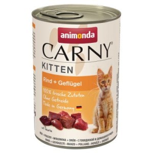 Animonda CARNY NEW Kitten Wołowina z drobiem 400 g